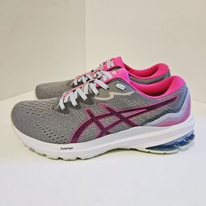 ASICS GT-1000 11 Wn'S Run Sneakers/Shoes Sz 10 Piedmont Gray/Pink Glo 1012B392